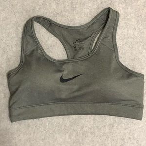 Nike Dri-fit lightly padded grey Sports Bra M